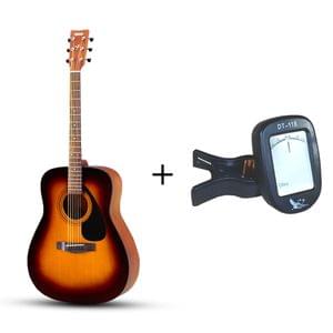 Yamaha F280 TBS Tobacco Brown Sunburst Acoustic Guitar with Tuner Combo Package